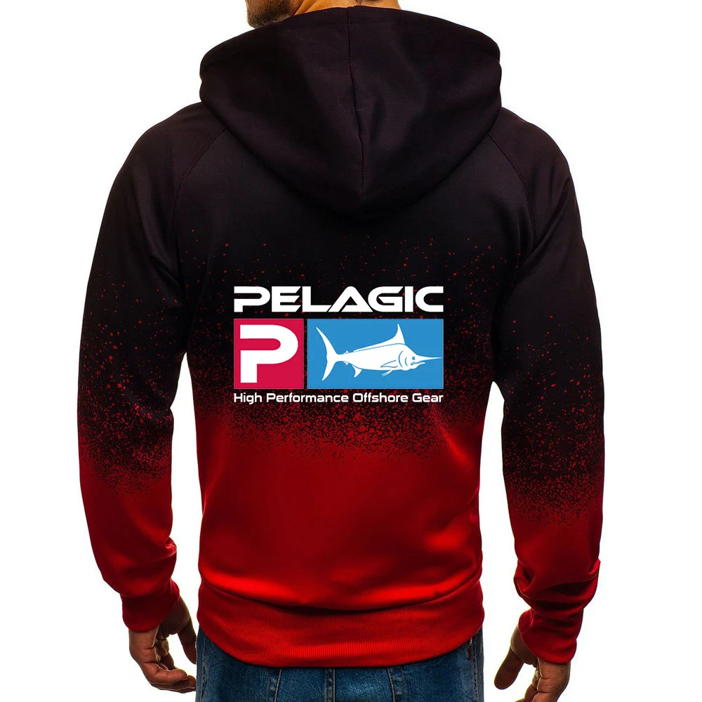 Pelagic 낚시 수중 남성 후드 지퍼 맨투맨 재킷, 패션 디자인, 용수철 가을 패션, 남성 캐주얼 코트, 2024 신제품
