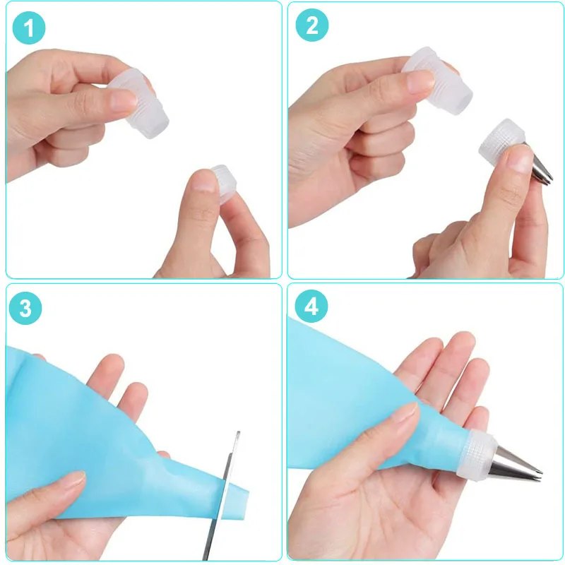 14/29 Pcs cake decorating tip set cake icing nozzles baking nozzle set cake decorating nozzle set pastry bag set Cream Nozzles Set Kitchen Bakery Cake Icing Piping Cream Cake Decorating Tools Accessories Reusable Pastry Bags
