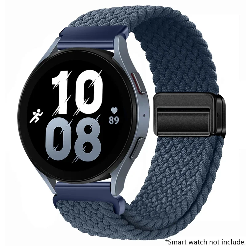 Adjustable Nylon Buckle Strap for Smartwatches - 22mm/20mm