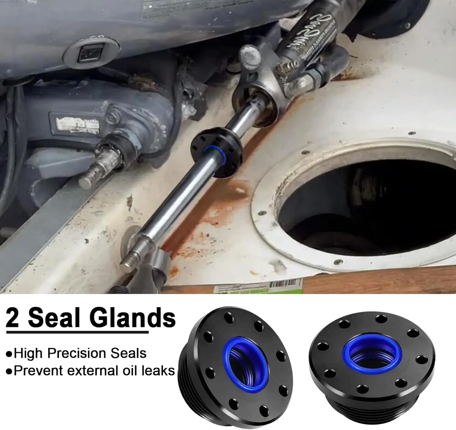 HC5345 Seal Kit Front Mount Hydraulic Steering Cylinder Seal Fit for HC6750 HC6751 HC5340 HC5341 HC Series, hydraulic steering cylinder seal kit