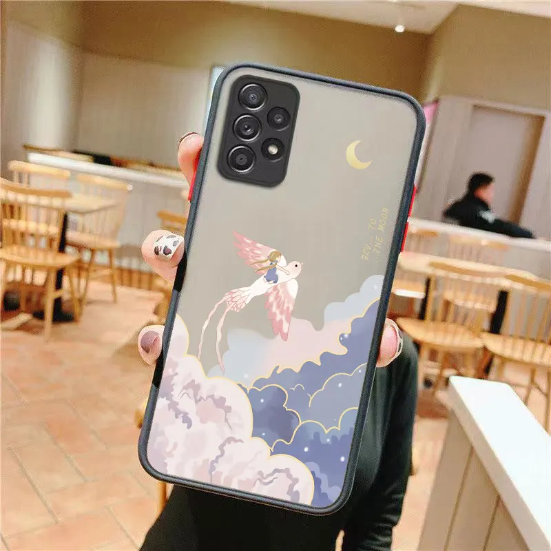 phone belt pouch Scenery Girl Case For Vivo V17 V20 Oil Painted Phone Cover for Vivo Y31 X60 Pro X50 Y20 Y30 Y50 Y51 2021 V15 Y17 Y19 Y91C Capa phone carrying case