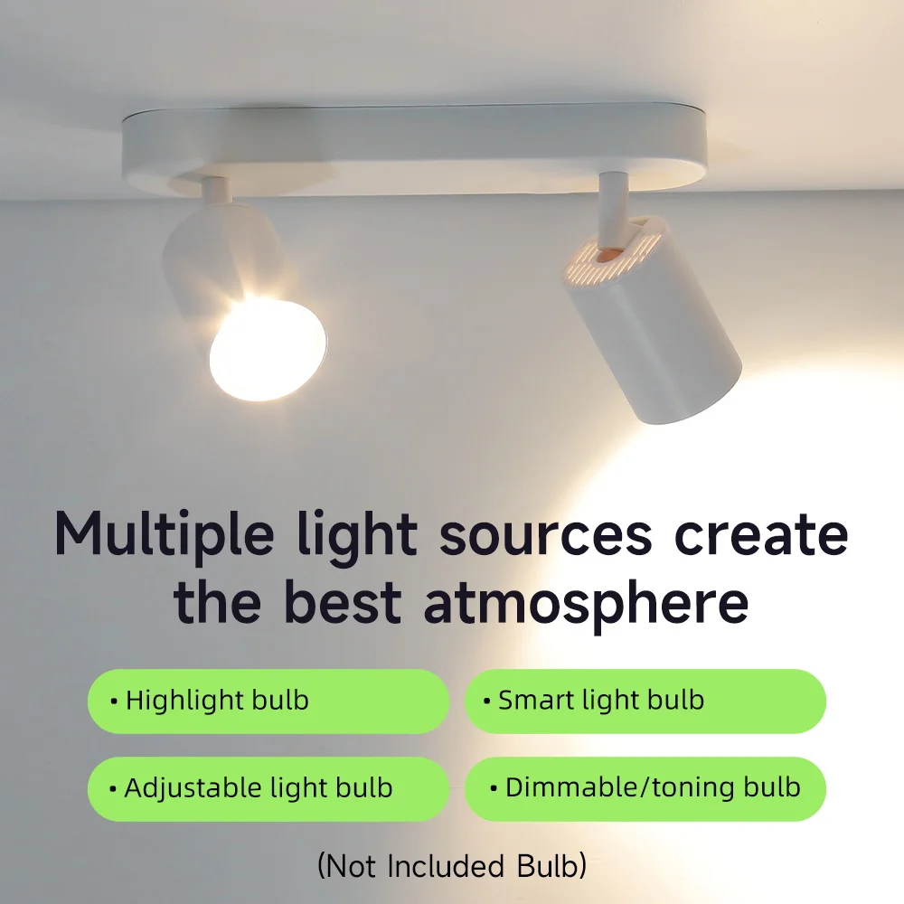 Modern LED Ceiling Spotlights with Replaceable Bulbs for Versatile Indoor Lighting