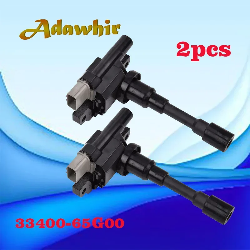 

2PCS Ignition Coil For SUZUKI ALTO BALENO CARRY Box GRAND VITARA IGNIS LIANA SWIFT SX4 88-10 33400-65G00 33410-65G00 9C19-0370