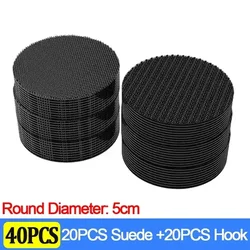 Durable Self - Adhesive Fastening Tape for DIY and Auto Projects (Round - 40pcs)