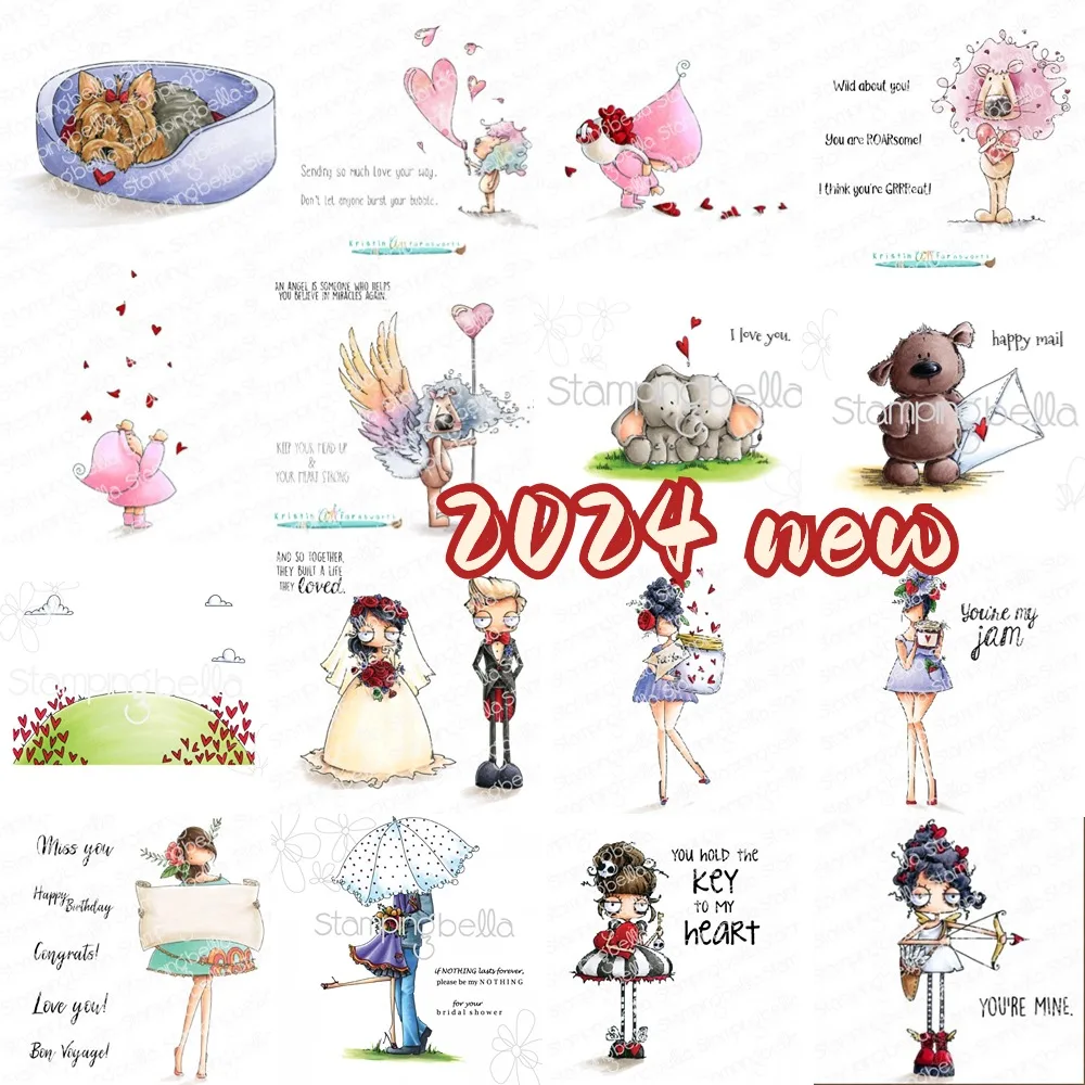 DANDYLION LOVES YOU RUBBER clear silicone stamps for DIY scrapbooking craft supplies photo album card making clear stamps clear rubber stamps