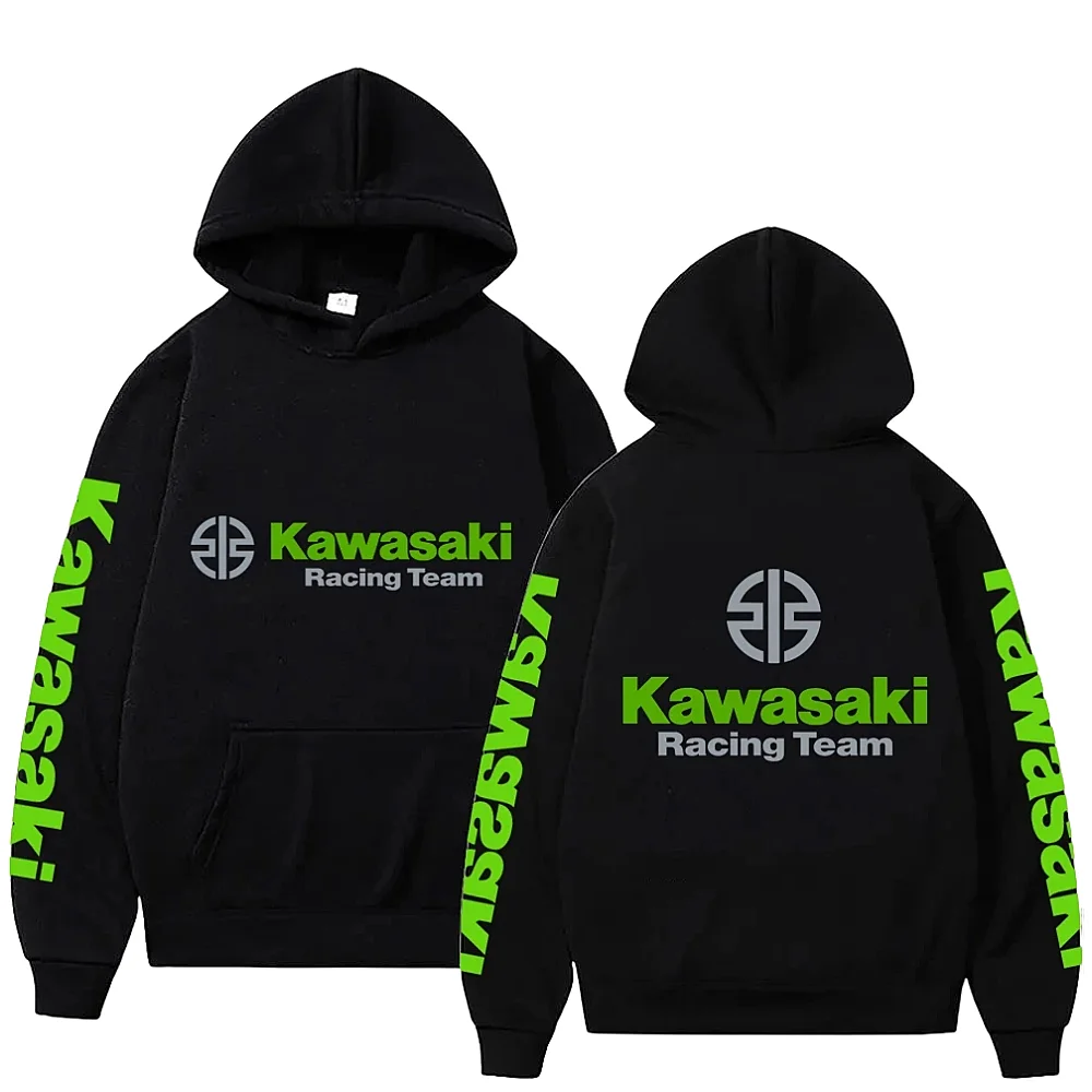 KAWASAKI Racing Team Logo sweat à capuche hommes et femmes laine sweat à capuche chaud 2025 automne/hiver nouveau haut de sport décontracté