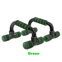 Enhanced Fitness Push-Up Bracket for Strengthening Chest and Abdominal Muscles at Home (Green)