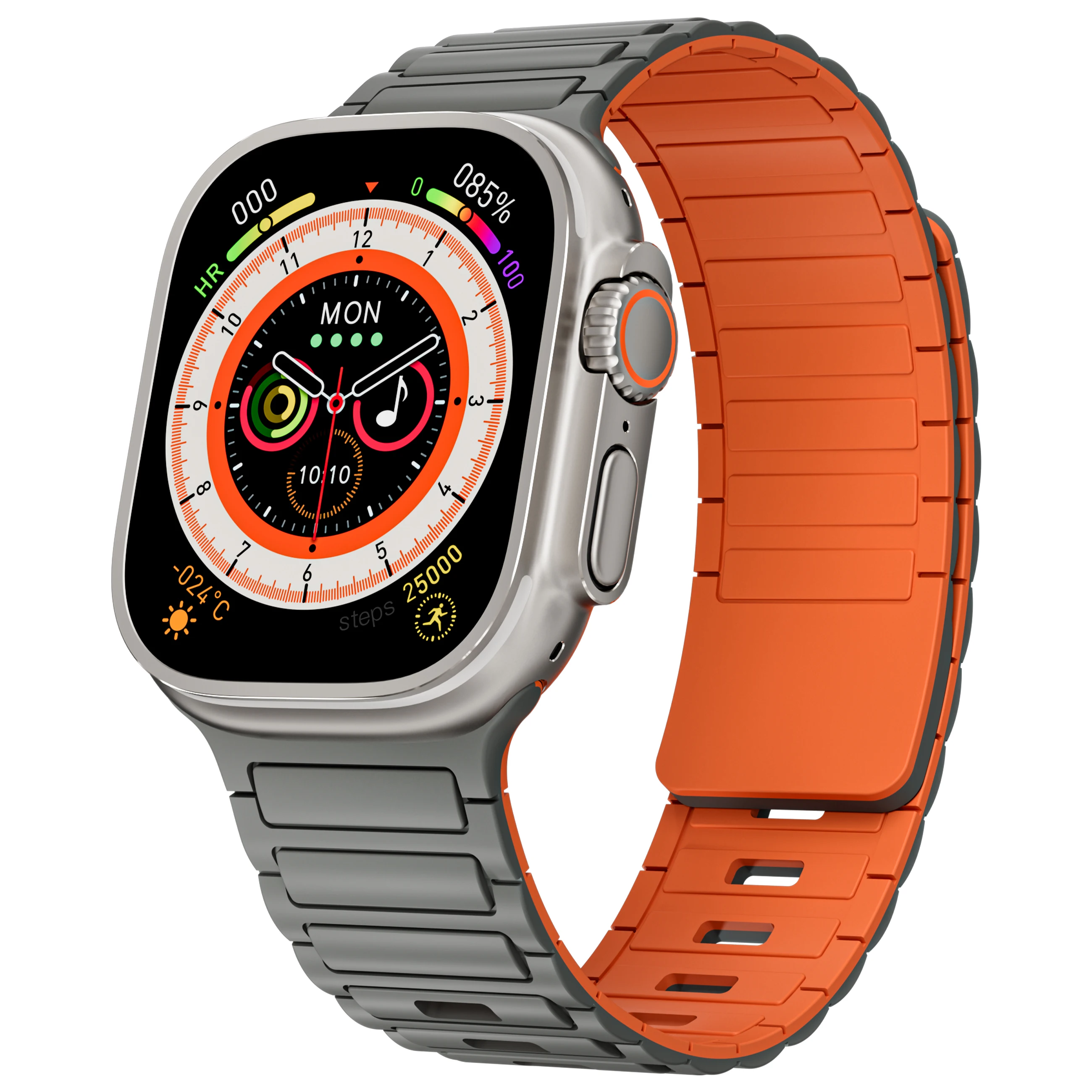 

Ремешок магнитный для Apple Watch Band 45 мм 45 мм 40 мм 38 мм 42 мм 41 мм, силиконовый браслет для iWatch Series 5 6 7 Se 8 9 Ultra 2 49 мм