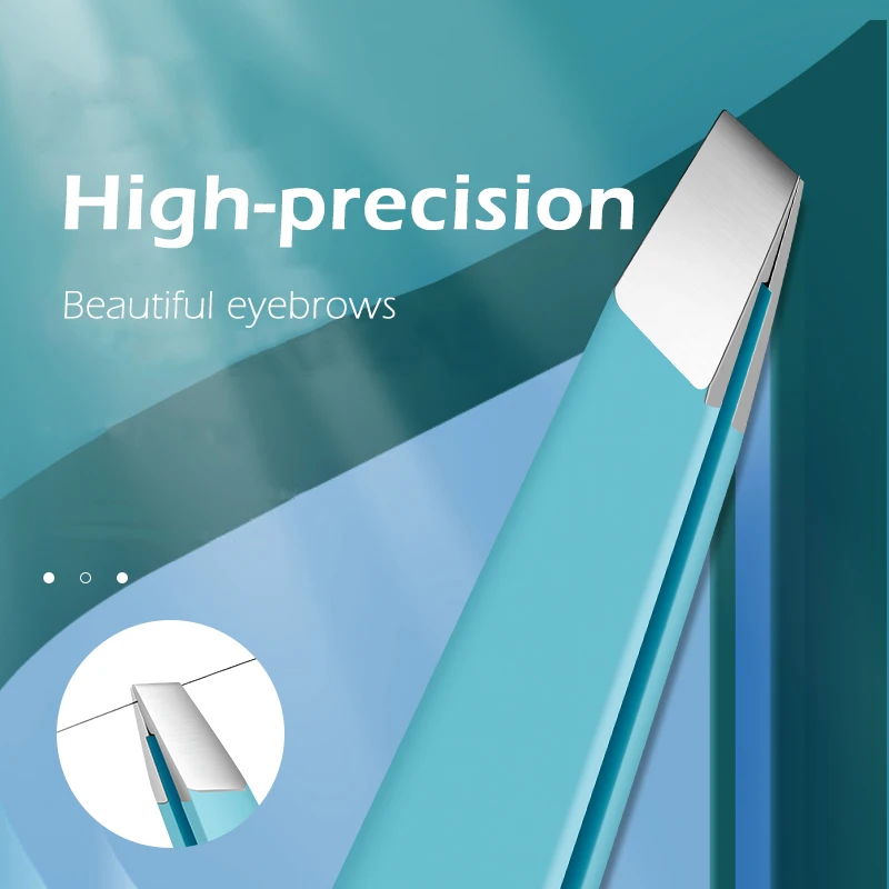 

Eyebrow Tweezer Colorful Hair Beauty Fine Hairs Puller Stainless Steel Slanted Eye Brow Clips Removal Makeup Tools