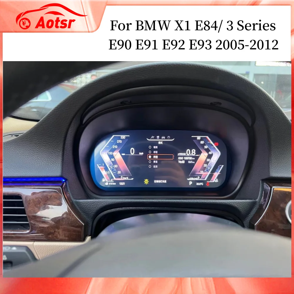 Für BMW 3er E90 E91 E92 E93 E84 320i 318i 325 LCD-Dashboard