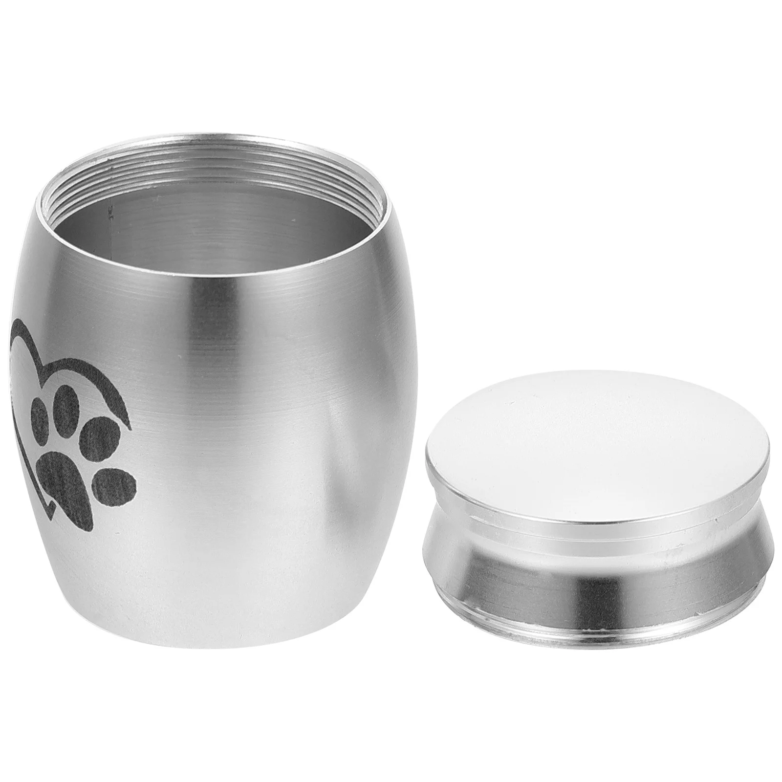 1Pc Stainless Steel Pet Urn Dog Cremation Memorial Keepsake Funeral Supplies Black Color Suitable For Room Bedroom Study