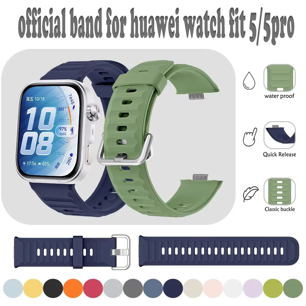 Silicone Quick-Release Waterproof and Sweatproof Watch Band