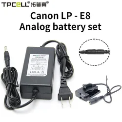Camera Battery Dummy Drive Cable Power ACK-E8+DR-E8(LP-E8 LP E8 DC Grip) for Canon EOS 550D 600D 650D 700D T2i T3i T4i X4 X5 X6i