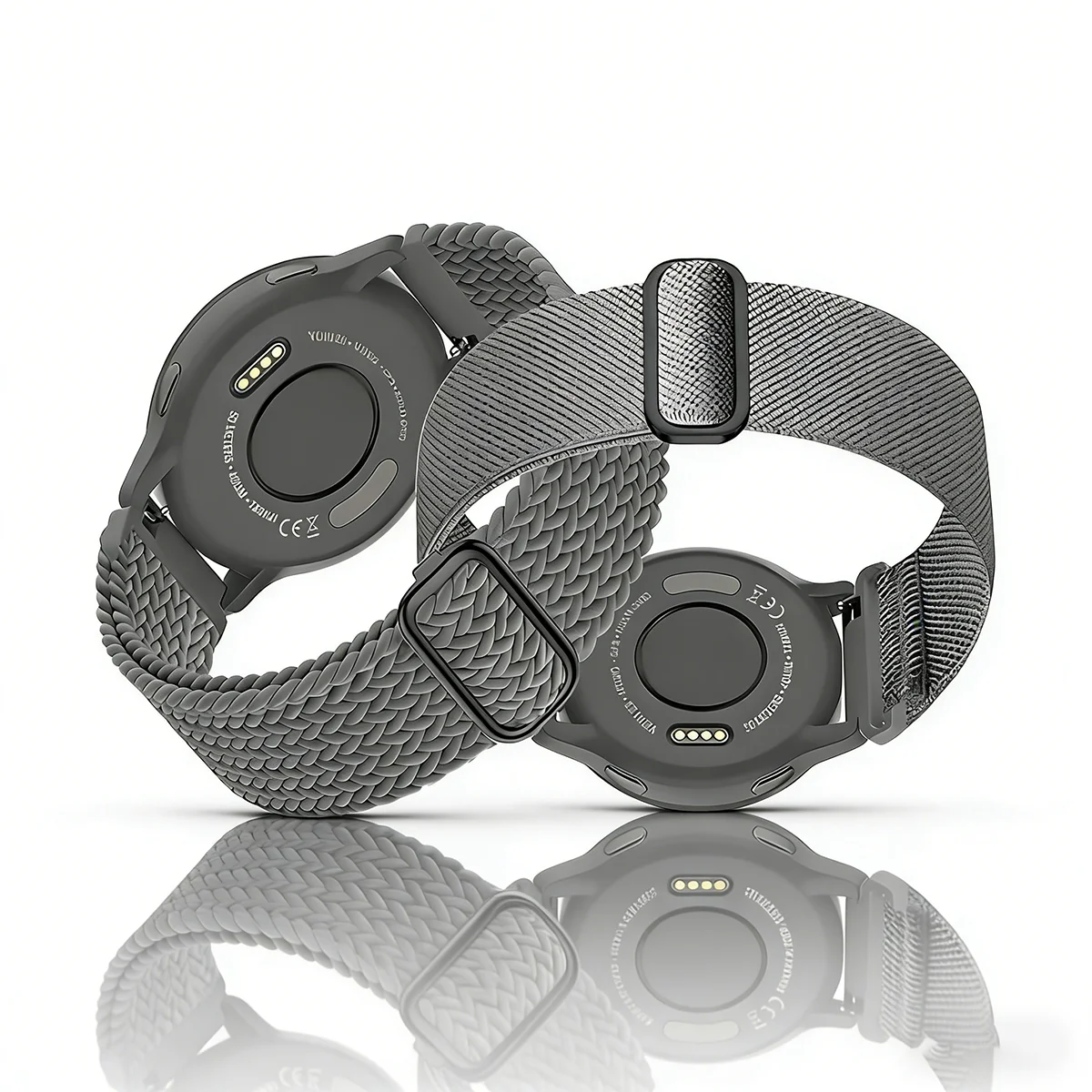 2-Pack Nylon Watch Bands - Adjustable Strap Accessory in Multiple Sizes