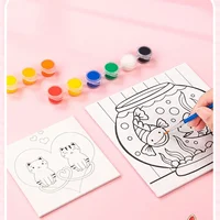 1Set DIY Graffiti Pigment Set Acrylic Paint with Brush Coloring Book Suit DIY Handmade Oil Painting Art Crafts Painting Tool 2
