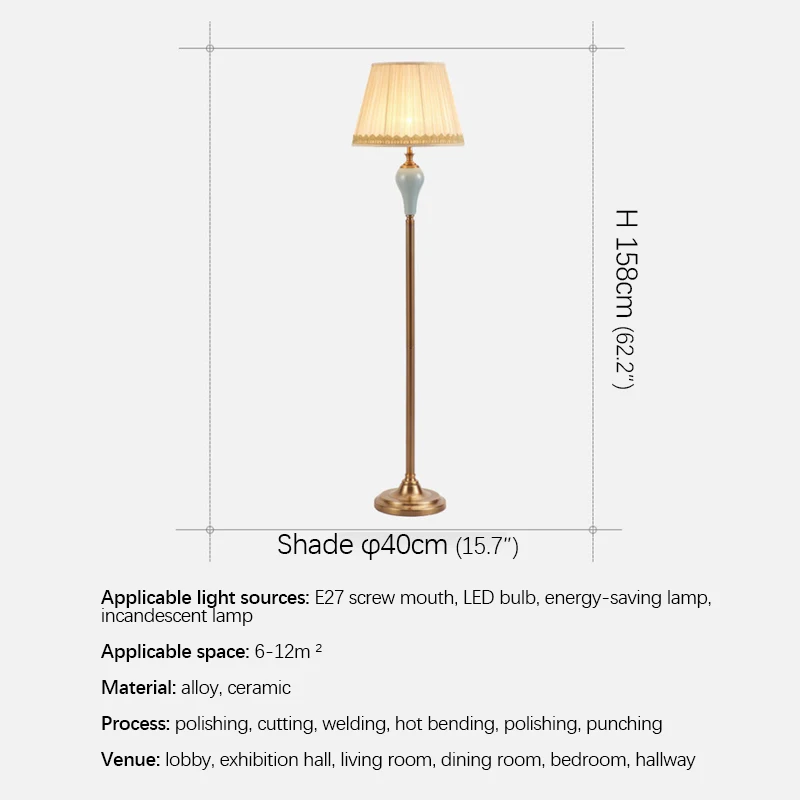 DEBBY 북유럽 세라믹 플로어 램프 스탠딩 LED, 모던 크리에이티브 심플 테이블 조명, 가정 거실 침실 장식