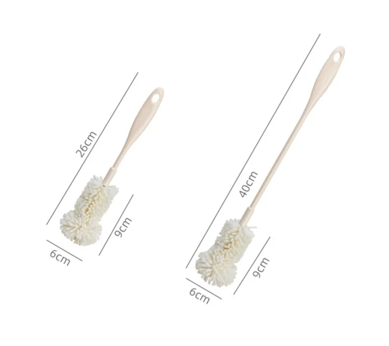 New Kitchen Wine Glass Cleaner Sponge Brush Cup Deep-Clean Reusable Long Handle Non-Scratch For Bottles Scouring Cleaner Tools_voghion.com