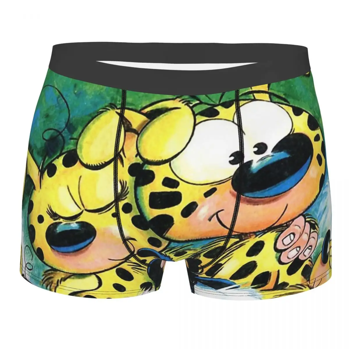 

Belgium Comic Marsupilami With Family Sleeping Underpants Breathbale Panties Male Underwear Comfortable Shorts Boxer Briefs