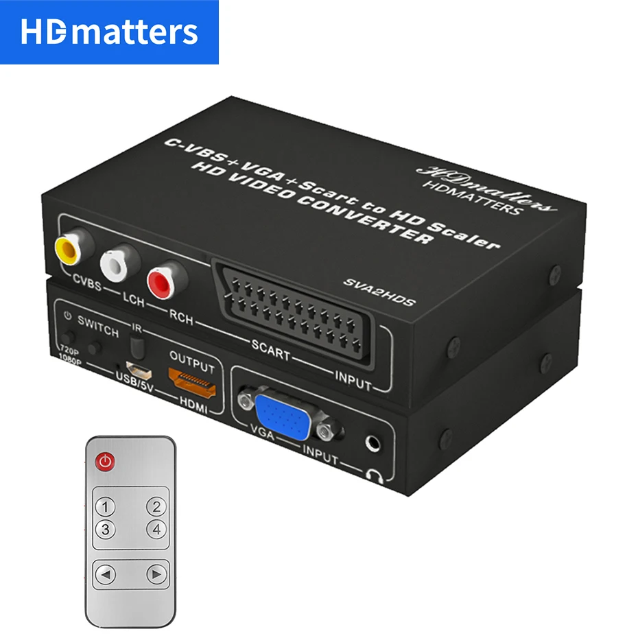 Video Composite Converter | Scaler Converter Hdmi Scart Rgb Scart Hdmi Converter - Audio & - Aliexpress