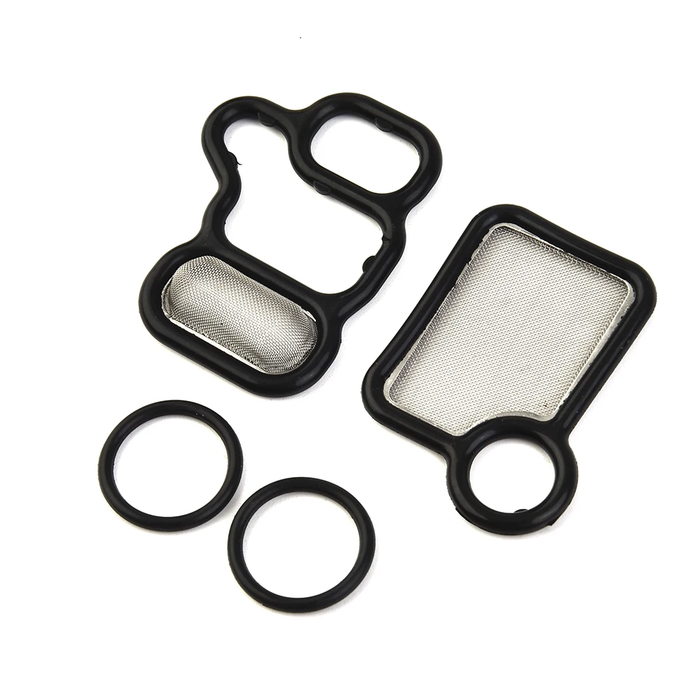 4pcs VTEC Solenoid Spool Valve Gasket Kit #15815RAAA02 For Honda For Civic Motorbike 2003-2007 Motorbike Solenoid Gasket aluminum gasket kits solenoid valve filter gasket