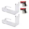 2pcs Clear Acrylic Pistols Stand Handgun Display Stand Guns Organizer Holder Toy Guns Model Storage Showing Rack Dropshipping 1