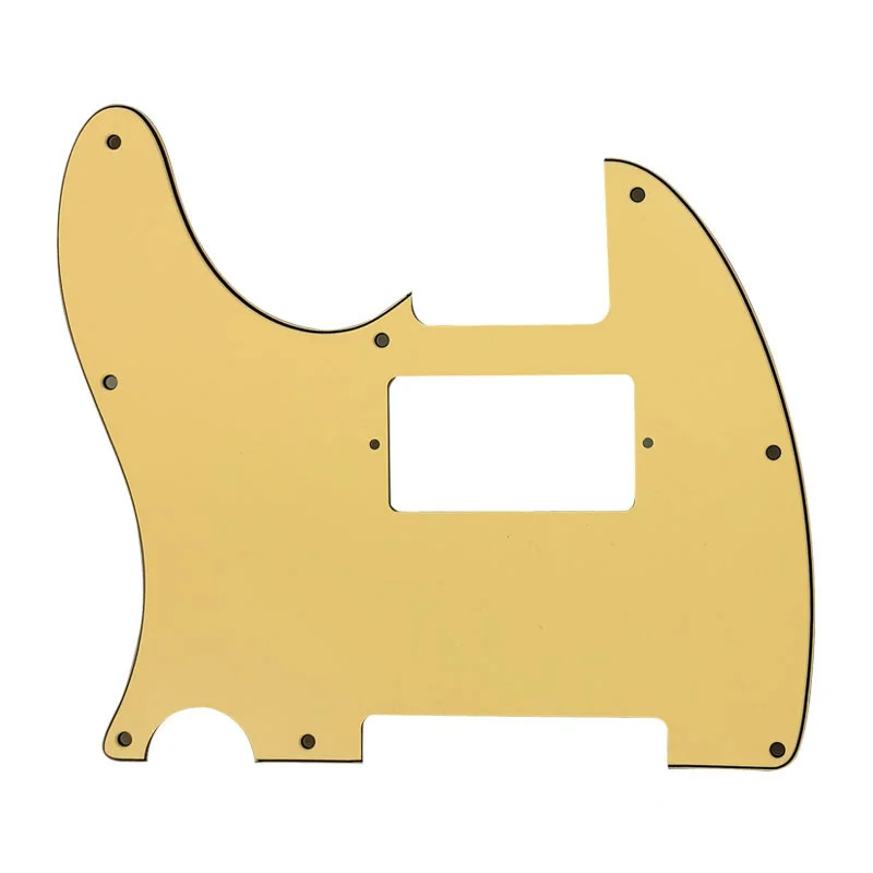 

xinyue Guitar Parts -For US Left Handed Standard 8 Screw Holes Tele Telecaster With PAF Humbucker Guitar Pickguard Scratch Plate