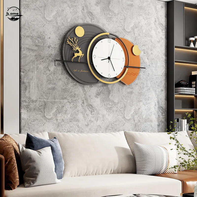 Orologio da parete grande 3d orologio da parete silenzioso di lusso moderno  di lusso orologi da parete decorazione soggiorno Reloj Pared Decorativo  Design decorazione - AliExpress