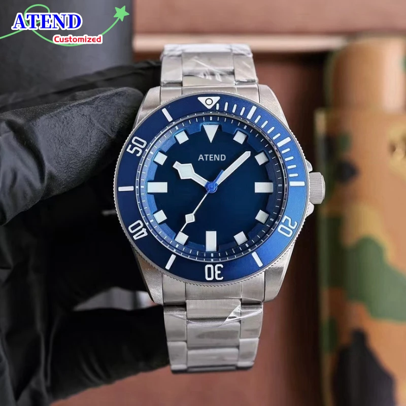 Customized ATEND Luxury High-grade Waterproof Watch Clock Quartz  Automatic Mechanical Roljx Men's 316L 904L Watch 18k Jewels