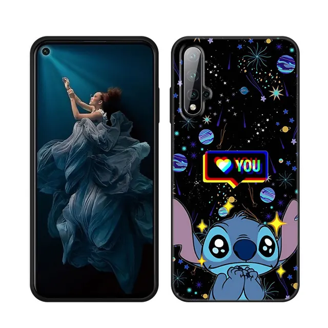 Funda para Huawei Mate 20 Lite Oficial de Disney Angel & Stitch Beso - Lilo  & Stitch