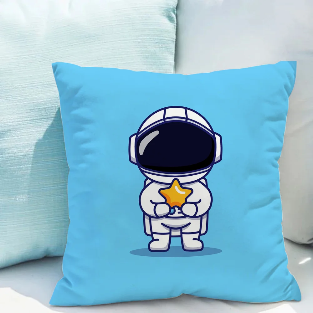 

Astronaut Cartoon Pillowcase Cushion Covers 45x45 Ornamental Pillows for Living Room Cushions Cover 45*45 Decorative Pillowcases