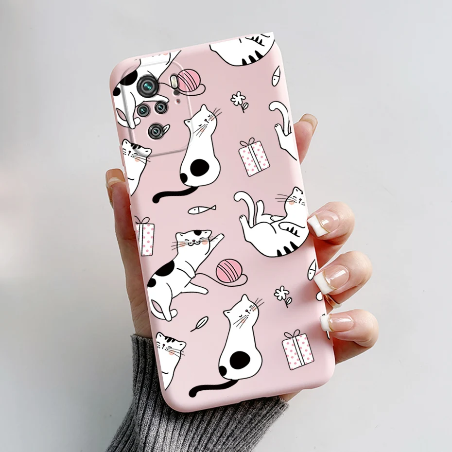 Adorable Panda & Dog Silicone Soft Cover for Xiaomi Redmi Note 10 Series