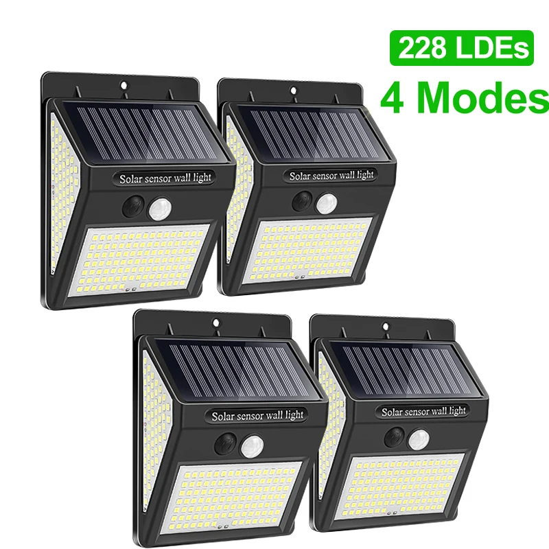 cheap solar lights 144 228 Solar Lamp Outdoor solar light LED Light Outdoor Solar Light with Motion Sensor Light Sunlight for Garden Decoration best outdoor solar lights Solar Lamps