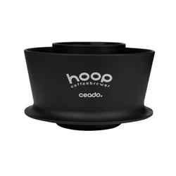 Enhanced Espresso Brewing Hoop Coffee Filter Cup - Detachable Design for Ultimate Coffee Experience (Black)