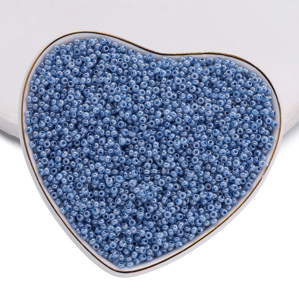 Vibrant 2mm Glass Seed Beads for DIY Jewelry and Crafting - 1000pcs Collection