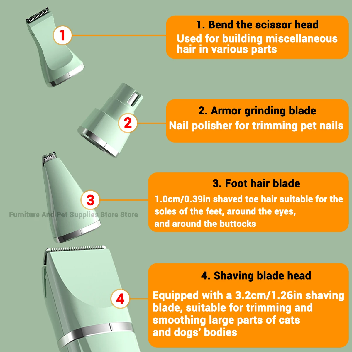 4-in-1 Electric Pet Groomer 3