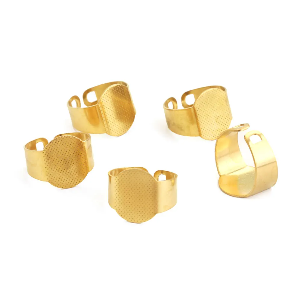 10 stücke Edelstahl ringe Basis einstellung verstellbare Ring lünette, die Suplies DIY Fingerring schlaufe Schmuck macht Ergebnisse Masse – Detail 3