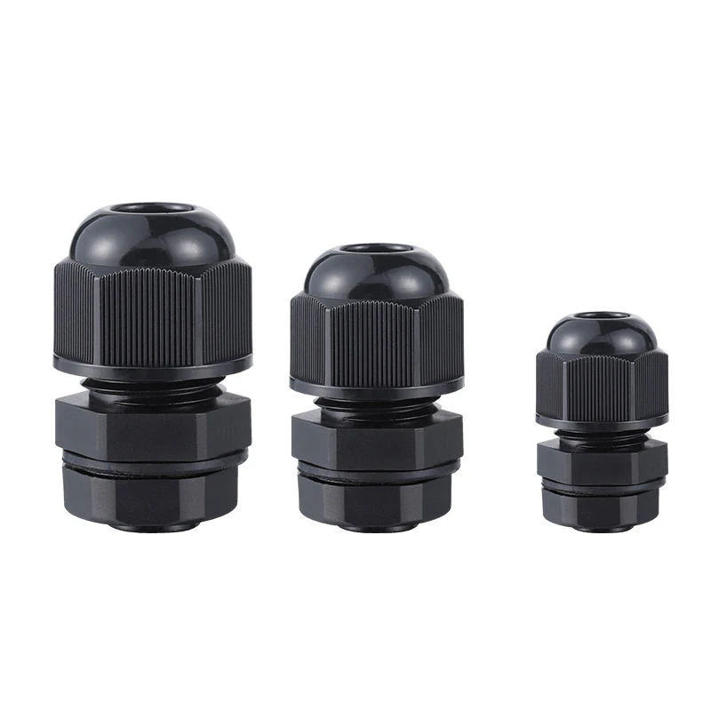 IP68 M12x1.5 for 3-6.5mm M16x1.5 M20x1.5 M22 Wire Cable CE White/Black Waterproof Nylon Plastic Cable Gland Connector