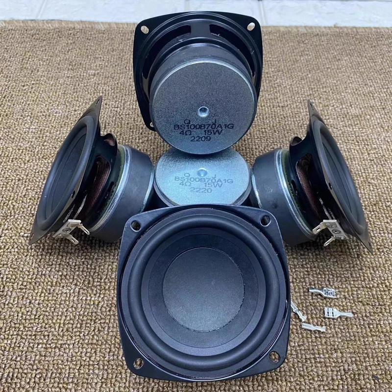 BEIYUAN 1unit GGEC 3.5 inch long stroke speaker 4 ohms 15W 30 cores large magnet Bass Loudspeaker DIY Home Theater Subwoofer