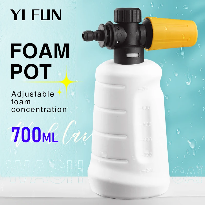 700ML Snow Foam Lance For Pressure Washer Lithium Battery Wash Gun 1/4 Quick Connection Foam Generator For Washing Car Accessory