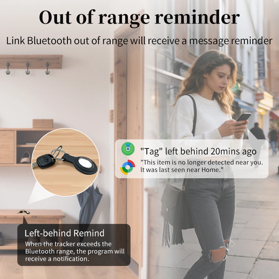 Waterproof Smart Tag Key Finder for Pets and Personal Items