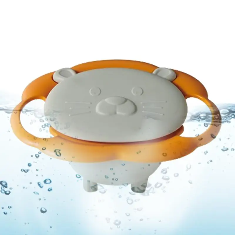 

Вращающаяся на 360 градусов эргономичная гладкая чаша для малышей против протекания развлекательные обеденные чаши для малышей для детей