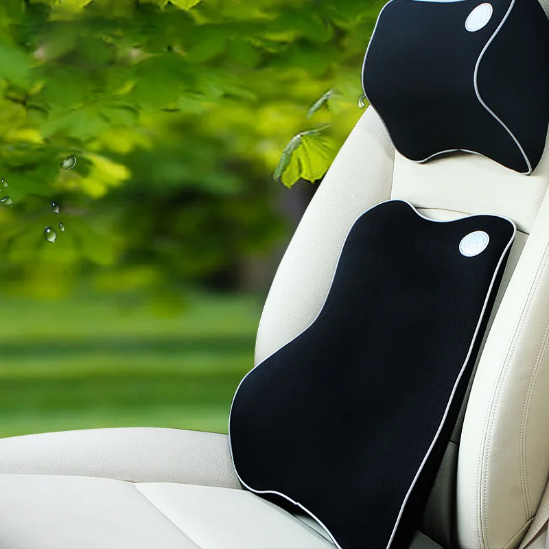 

Комфортная Автомобильная подушка на подголовник из пены с эффектом памяти, облегчение боли в голове автомобиля, поддержка поясницы, подушка для талии, аксессуары для путешествий, интерьер