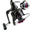 Metal Spool Spinning Fishing Reel Ultralight Max 12KG Reel Right/Left Interchangeable Handle 1000-7000 High Speed Gear 5.2:1 2