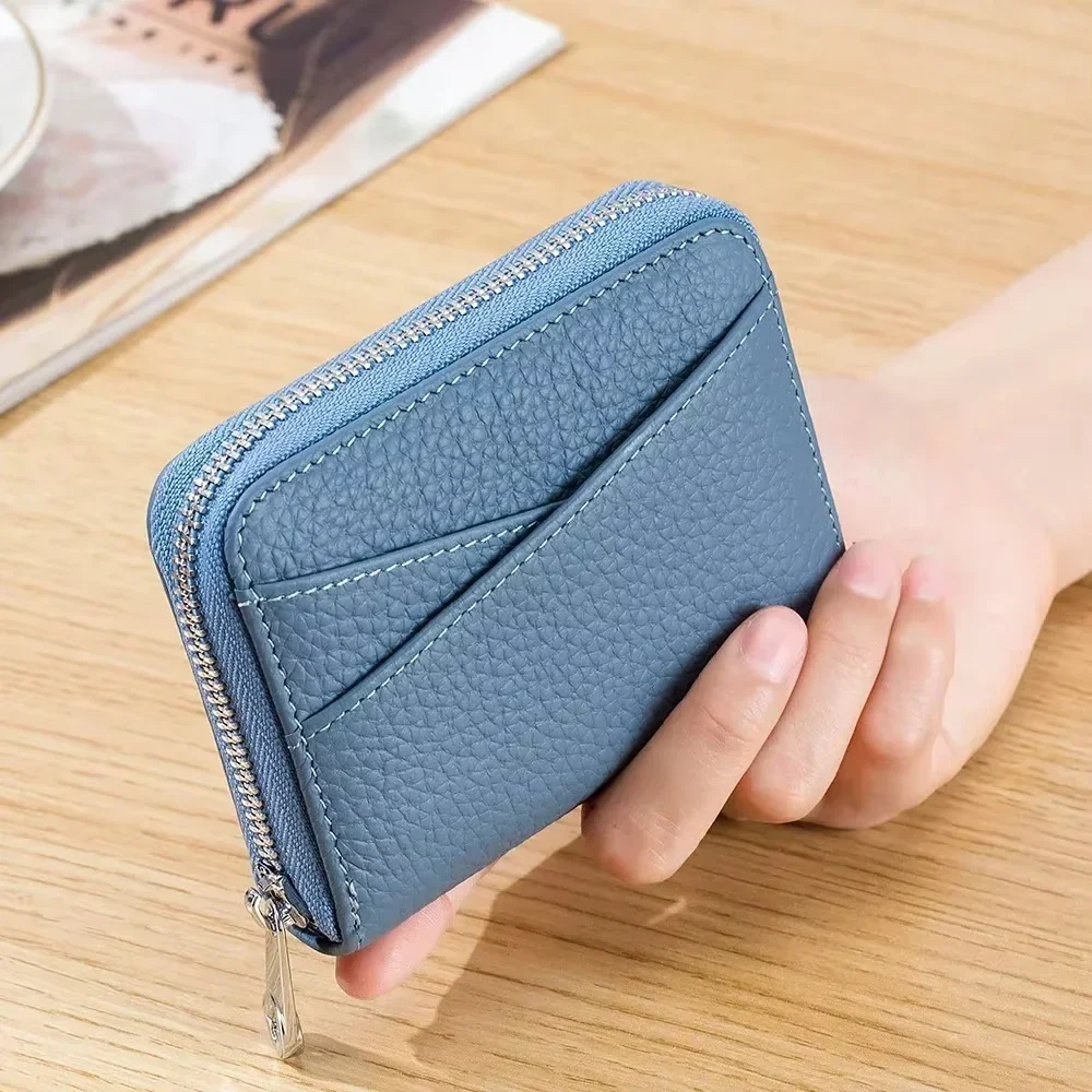 New Women Wallet PU Leather Card Holders Female Cowhide Wallets Fashion Small Portable Purses Cute Wallet Coin Bags Clutch 4