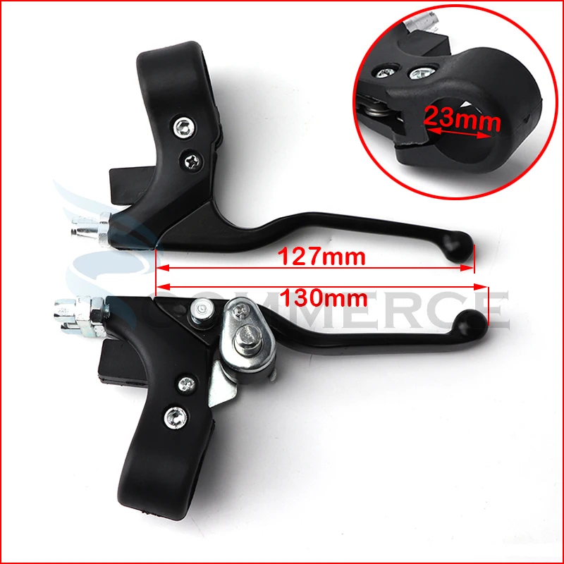 1 pair 7/8'' Right Dual Twin Minimoto Left Handle Brake Levers For 47cc 49cc Pocket Dirt Bike Gas Scooter Mini Moto ATV Quad
