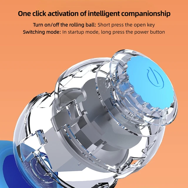 Teasing Cat Electric Ball Toys Automatic Moving Bouncing Rolling Ball with Led Lights Usb Rechargeable Smart Interactive Cat Toy - Imagen 5