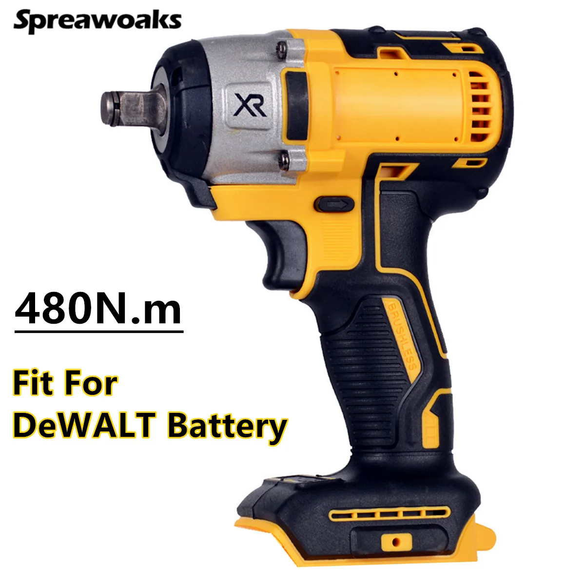 480/500/1200N.m Brushless Impact Wrench Electric Cordless Driver Car Repair 1/2 inch Power Tools For Dewalt 18V 20V Battery 4