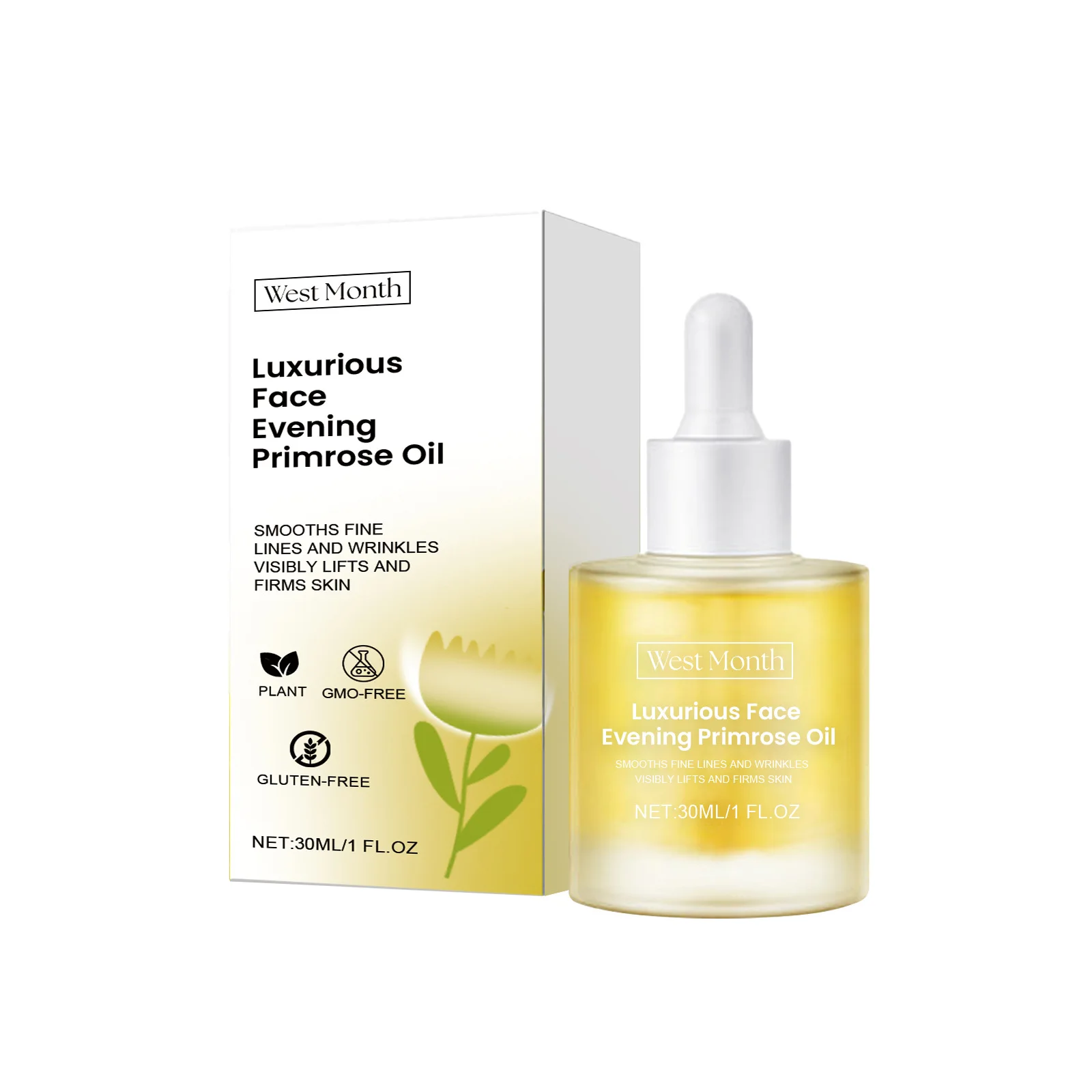 Evening Primrose Oil Deeply Nourishing Smooth Fine Lines Wri-nkles Removal Reduce Dryness Anti-Ag-ing Repairing Facial Essence 2