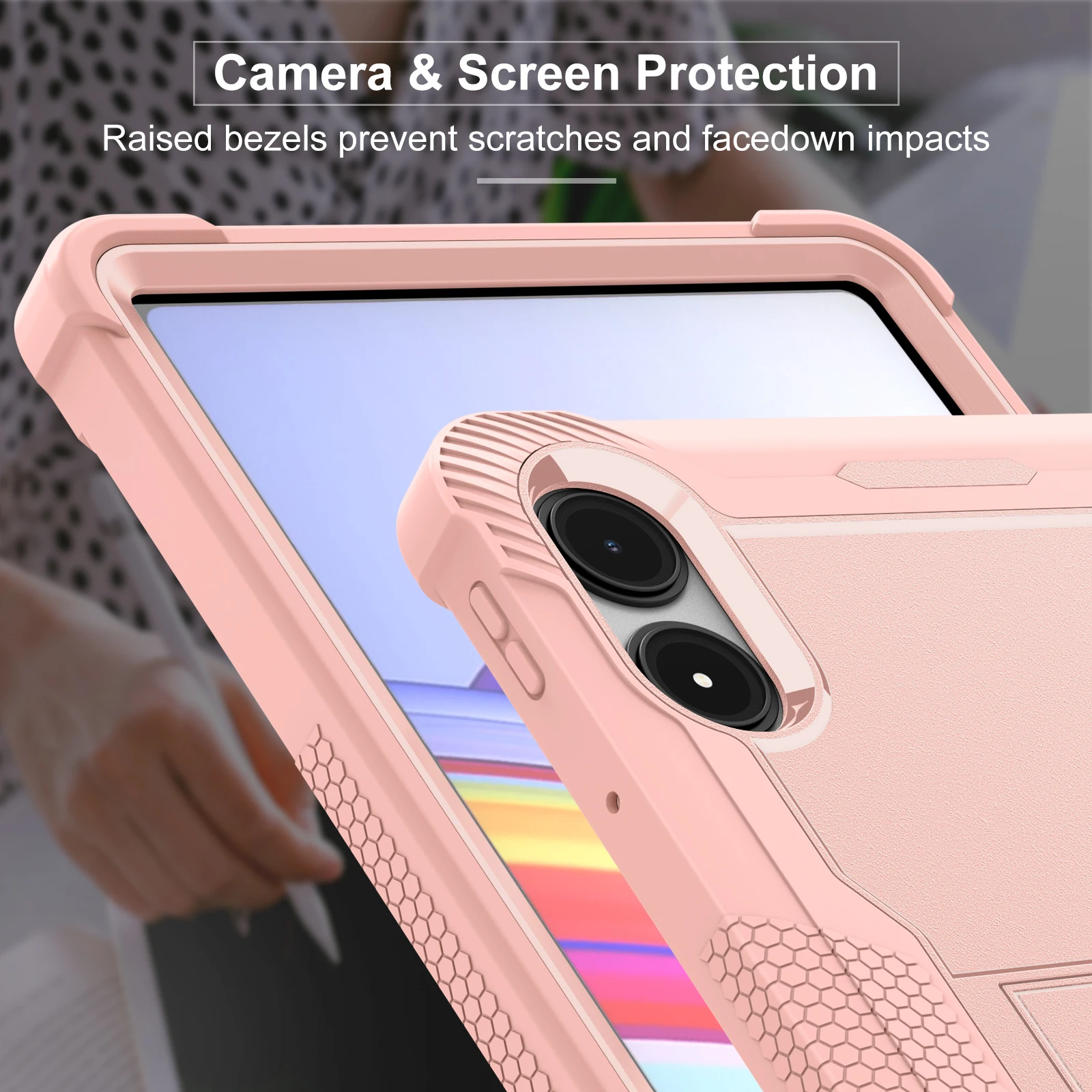 Heavy Duty Protective Tablet Cover with Built-in Kickstand