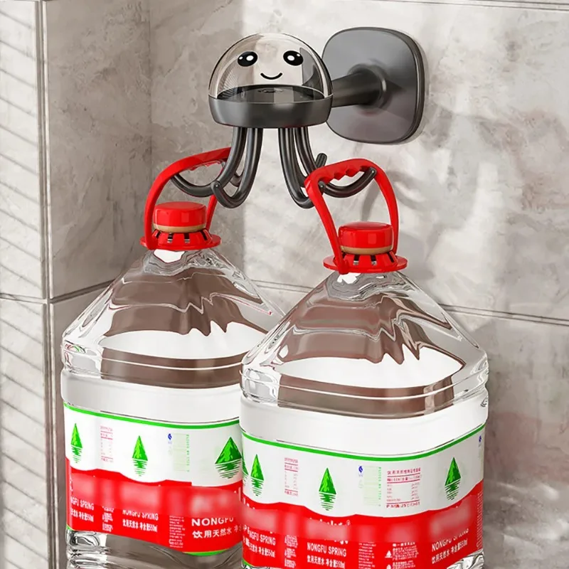 

Creative Octopus Hook Rack Wall Decoration Tools 360° Rotatable Rack Kitchen Bathroom Organizer Storage Supplies Hook Up Rack